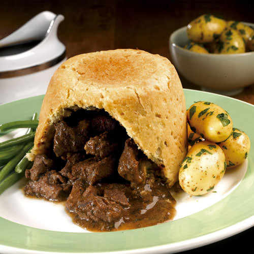 BEEF & ALE SUET PUDDING
